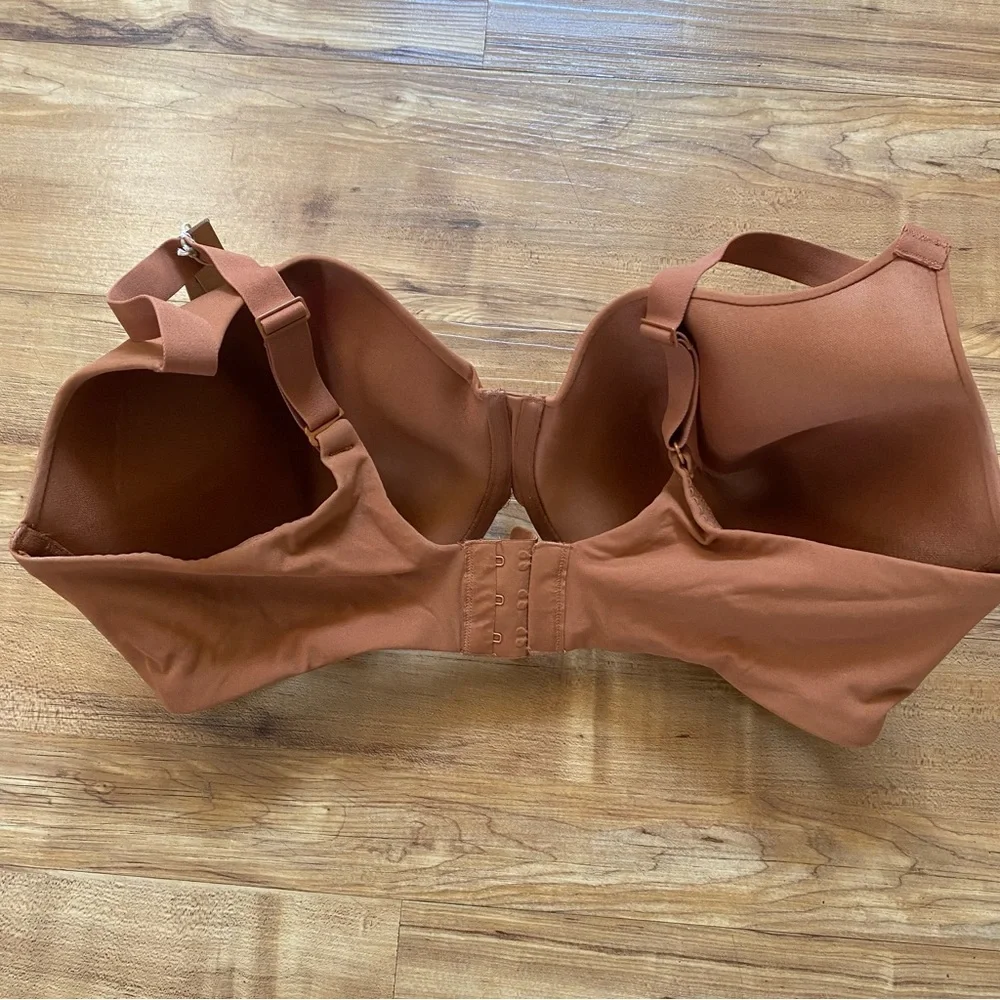 SKIMS Fits Everybody 40DD Bronze Demi T-Shirt Lined Flexible Underwire Bra - Picture 5 of 16